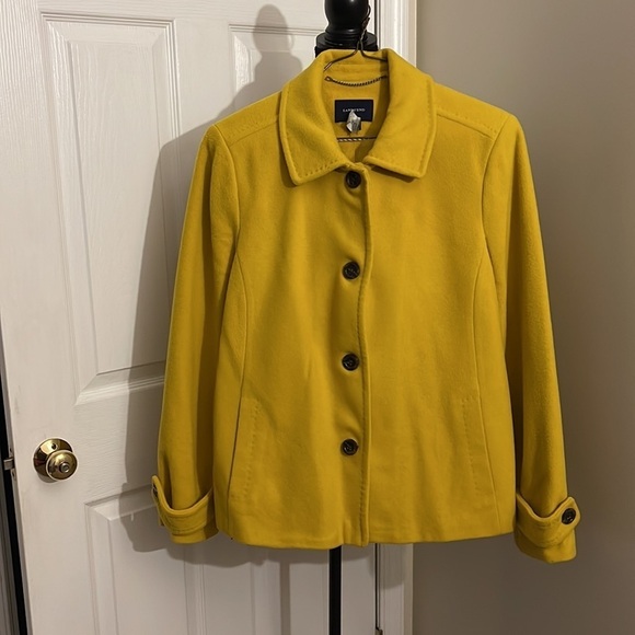 Lands' End Jackets & Blazers - 💛 Lands' End Sunshine Yellow Wool Jacket – Be Bold, Be Cozy! 💛